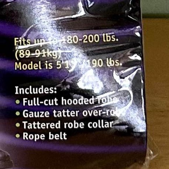 Halloween Costume - 4 Piece Adult GAUZE ZOMBIE - Picture 5 of 7